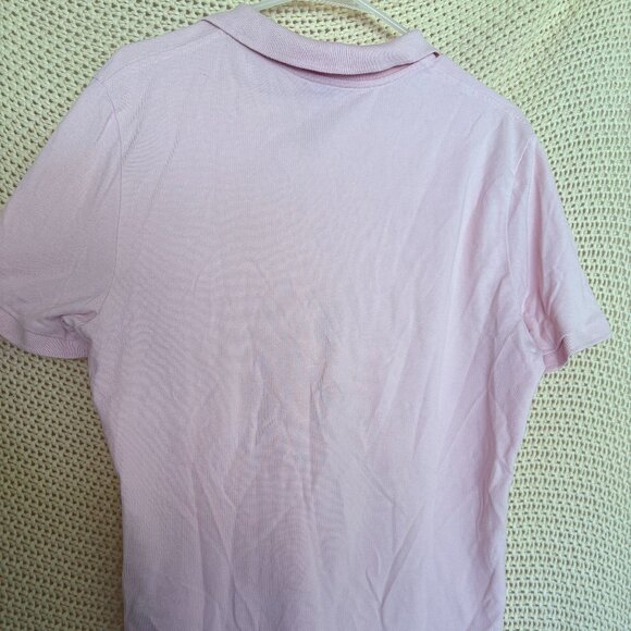 Express Men's Light Pink Cotton Polo Tee - Picture 5 of 9